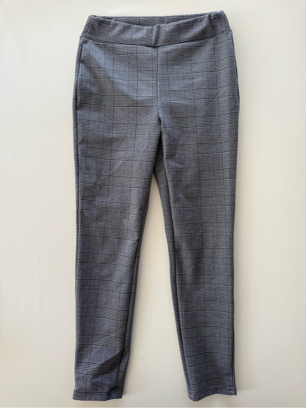 Classic Gray Plaid Dress Pants